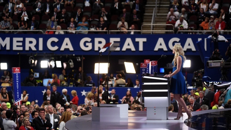 Tiffany Trump speaking at the 2016 RNC
