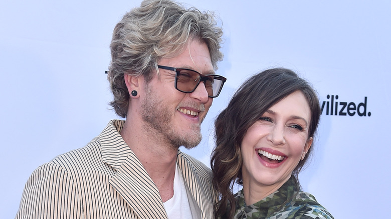 Renn Hawkey and Vera Farmiga posing