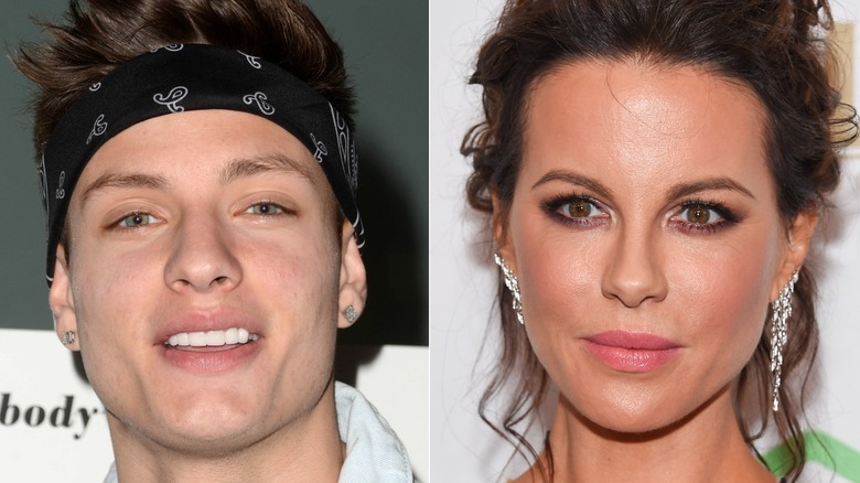 Split image of Kate Beckinsale, Matt Rife