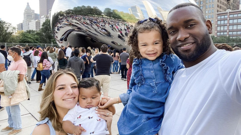 Alvarez family posing for selfie