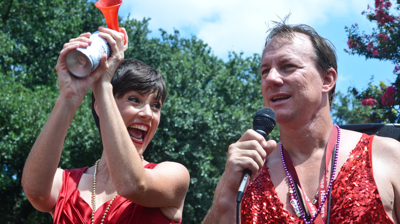 Zoe McLellan, J.P. Gillain in 2014 event 