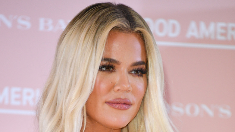 Khloe Kardashian attends Hudson's Bay's launch of Good American in Toronto on September 18, 2019