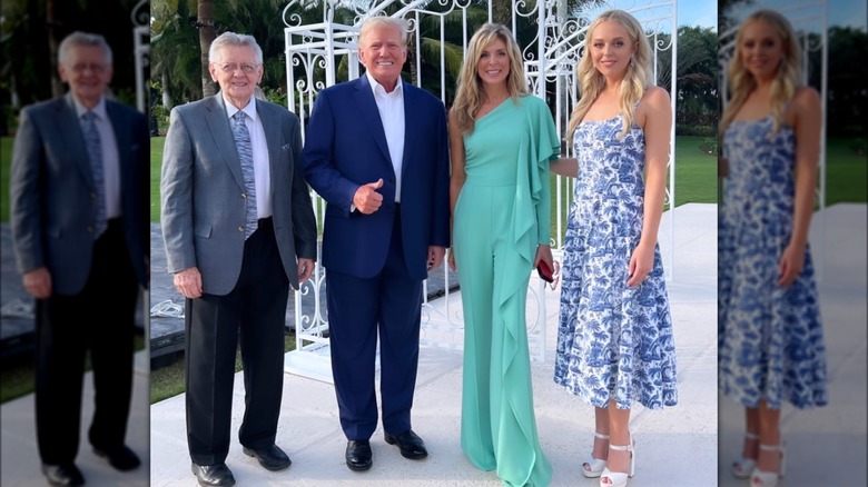 Tiffany Trump posing with parents