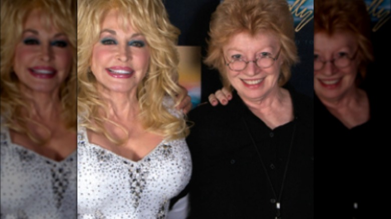 Dolly Parton and Judy Ogle smiling