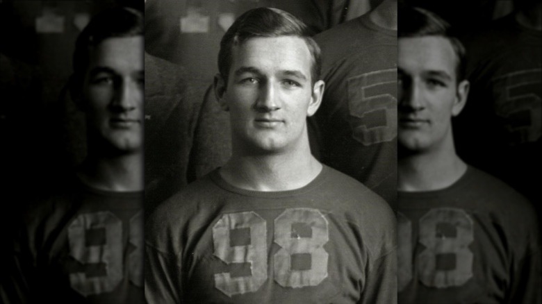 Tom Harmon posing