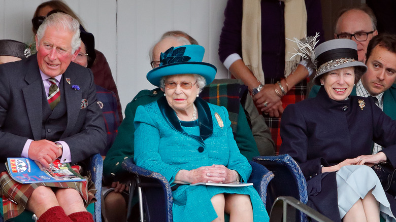 King Charles III, Queen Elizabeth and Princess Anne