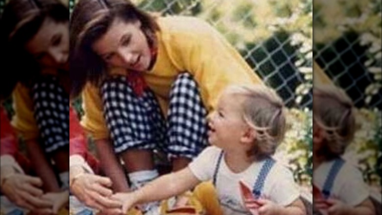 Lisa Marie Presley and Navarone Garibaldi at an event 