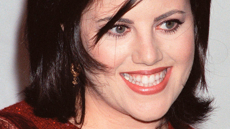 Monica Lewinsky smiling in 1999