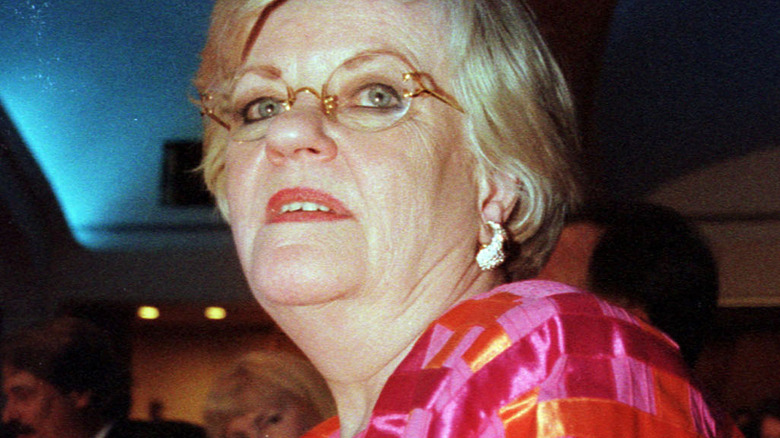 Lucianne Goldberg looking into the distance in 1998