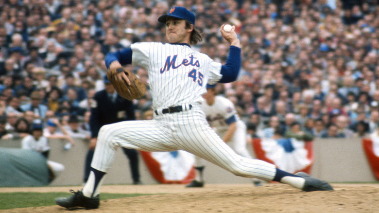 Tug McGraw throwing a pitch