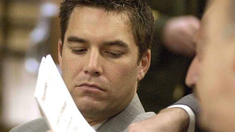 Scott Peterson in court during his trial