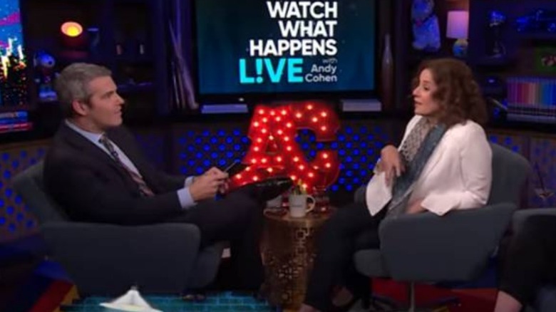 Andy Cohen with Debra Winger on Watch What Happens Live