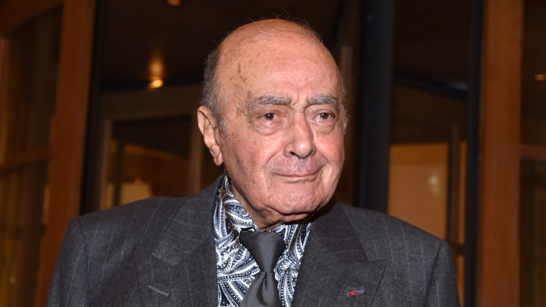 Mohamed al-Fayed attends Parisian fashion show in 2016