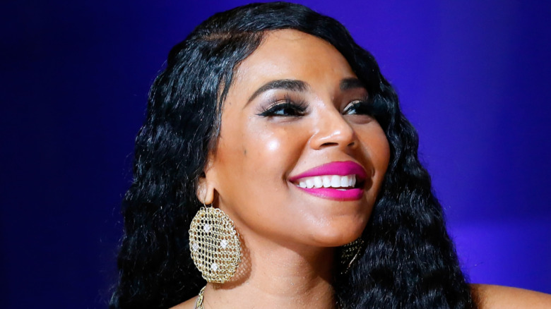 Ashanti smiling