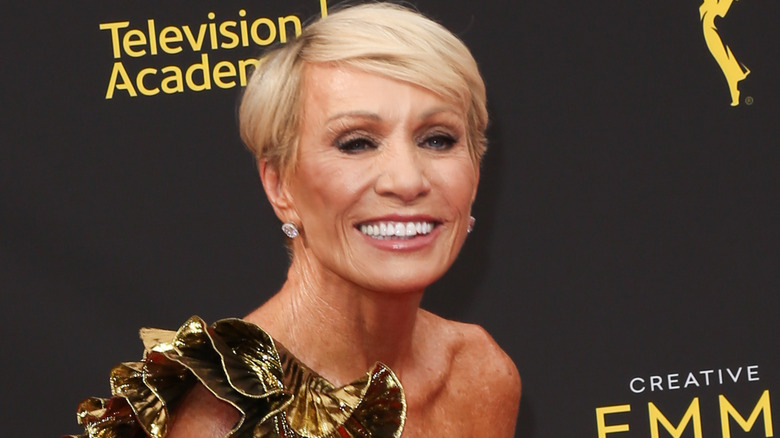 Barbara Corcoran gold dress