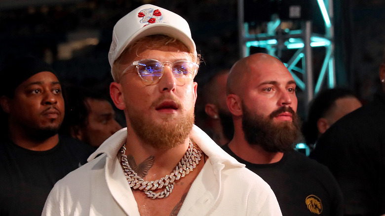 Jake Paul at his brother Logan Paul's boxing match