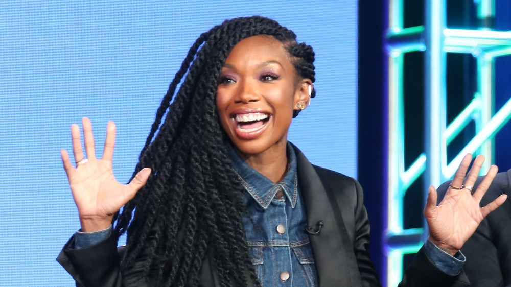 Brandy promoting Zoe Ever After