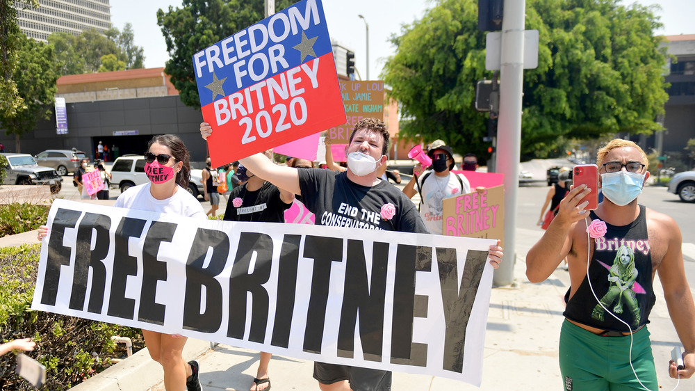 Free Britney protestors