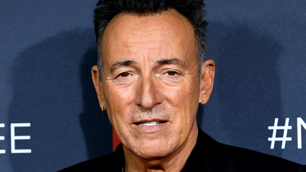 Bruce Springsteen with a serious expression