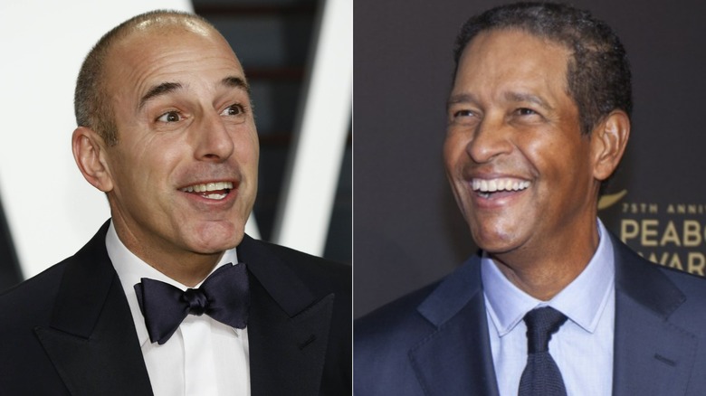 Matt Lauer, Bryant Gumbel split image