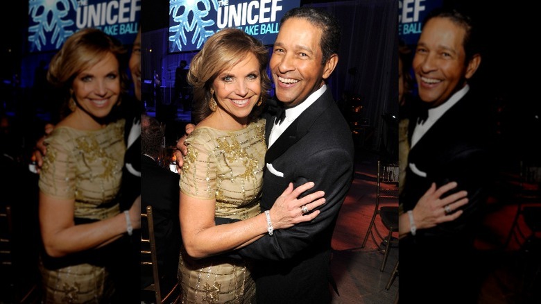 Katie Couric and Bryant Gumbel hugging