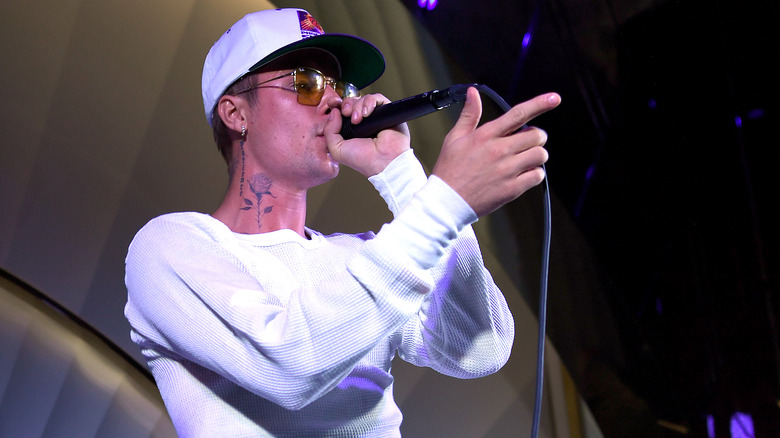 Justin Bieber performs onstage