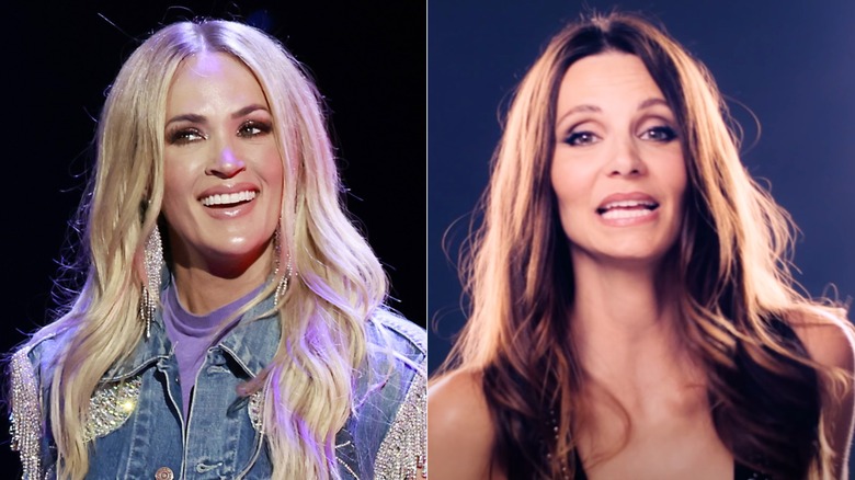 Carrie Underwood and Heidi Merrill side-by-side