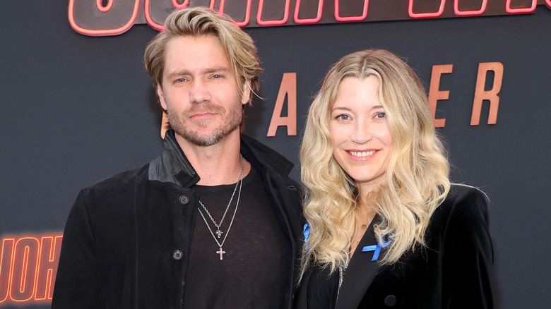 Sarah Roemer and Chad Michael Murray smiling