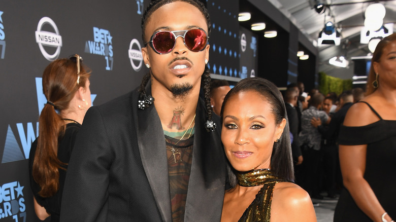 Jada Pinkett Smith poses with August Alsina