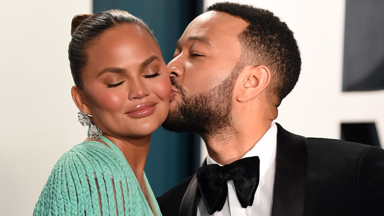 Chrissy Teigen and John Legend in 2020