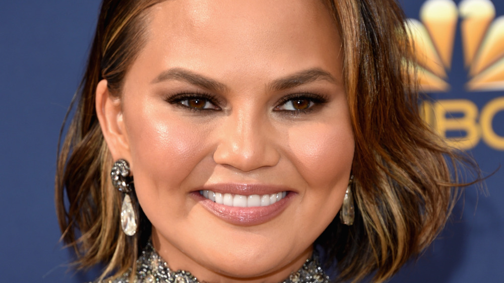 Chrissy Teigen on the red carpet