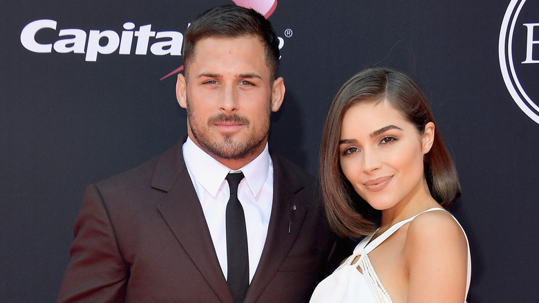 Danny Amendola, Olivia Culpo posing