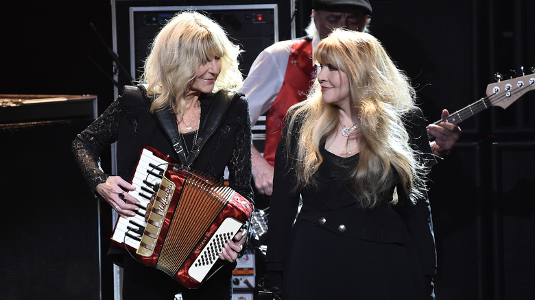 Christine McVie and Stevie Nicks performung