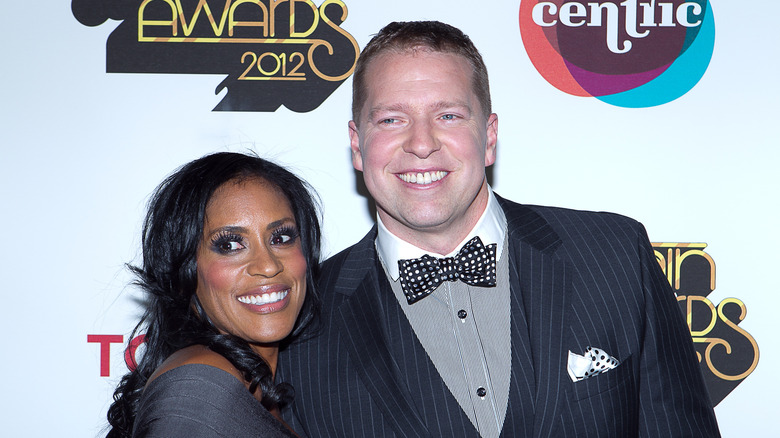 Gary Owen poses with Kenya Duke