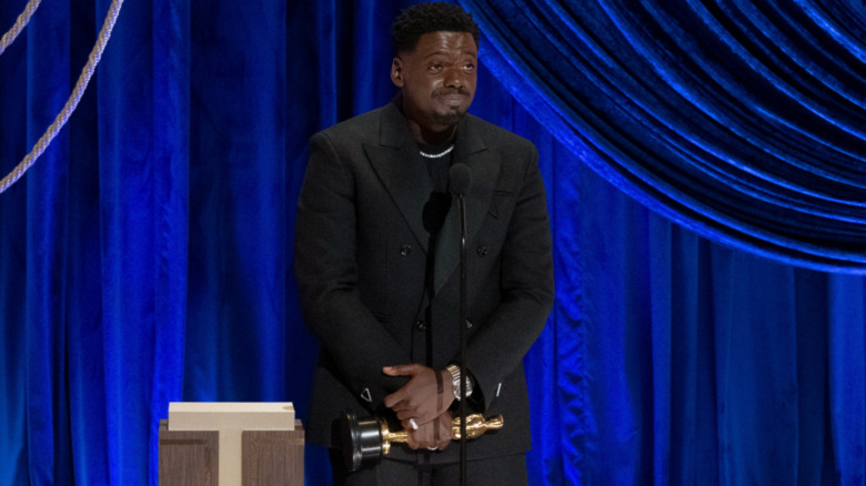 Daniel Kaluuya speaks at the 93rd oscars