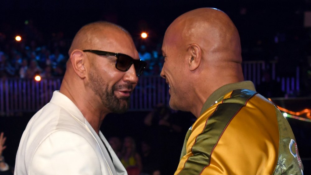 Dwayne Johnson and Dave Bautista