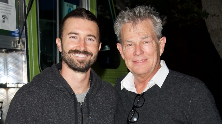 Brandon Jenner and David Foster posing