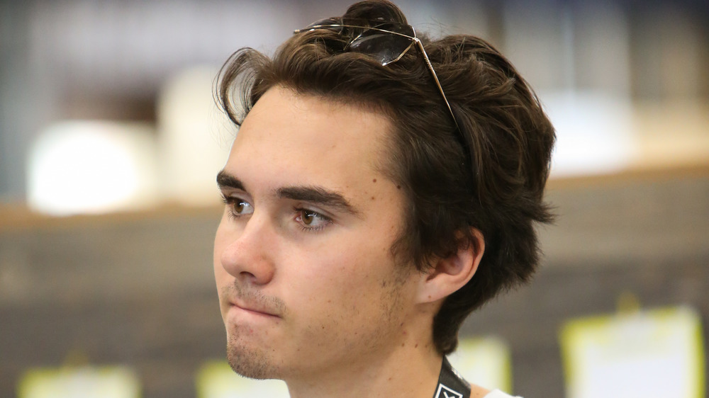 David Hogg staring