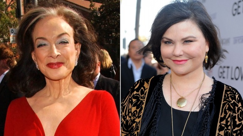 side by side of dixie carter and delta burke