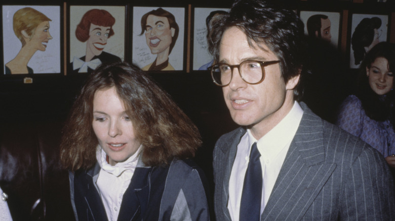 Diane Keaton walks hand-in-hand with Warren Beatty