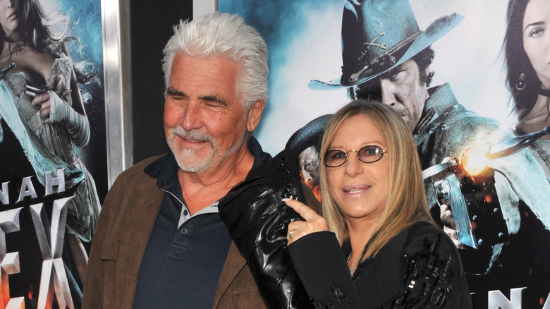 Barbra Streisand and James Brolin on the red carpet