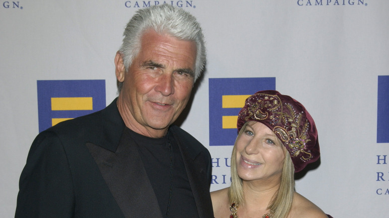 Barbra Streisand and James Brolin on the red carpet