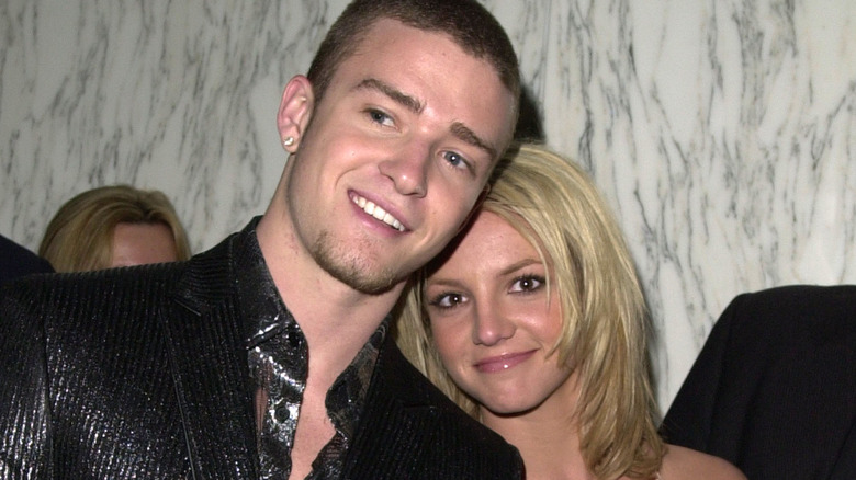 Justin Timberlake and Britney Spears smiling