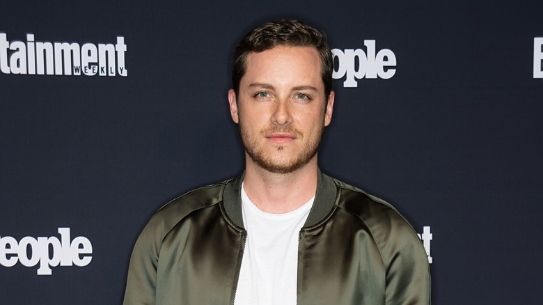 Jesse Lee Soffer in green jacket