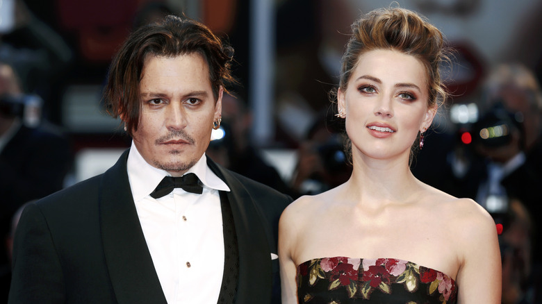 Johnny Depp and Amber Heard at the "The Danish Girl" premiere