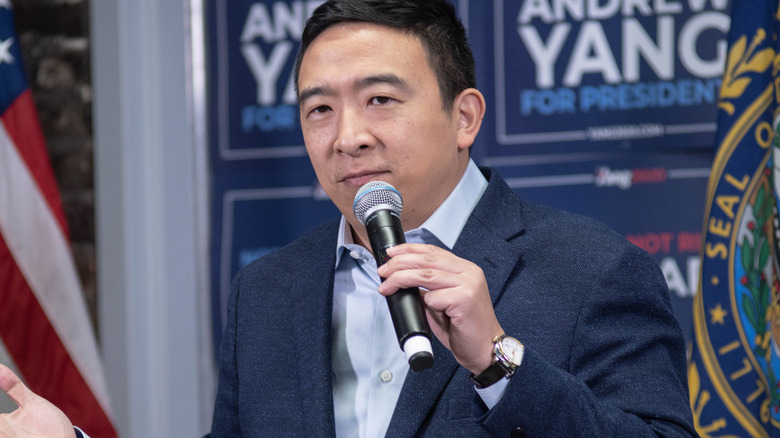 Andrew Yang speaking