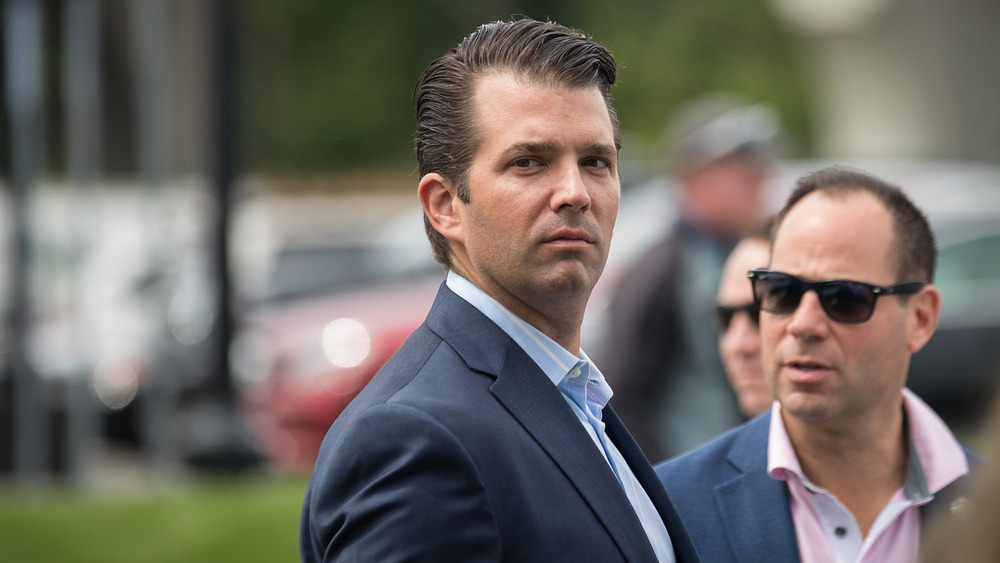 Donald Trump Jr., walking