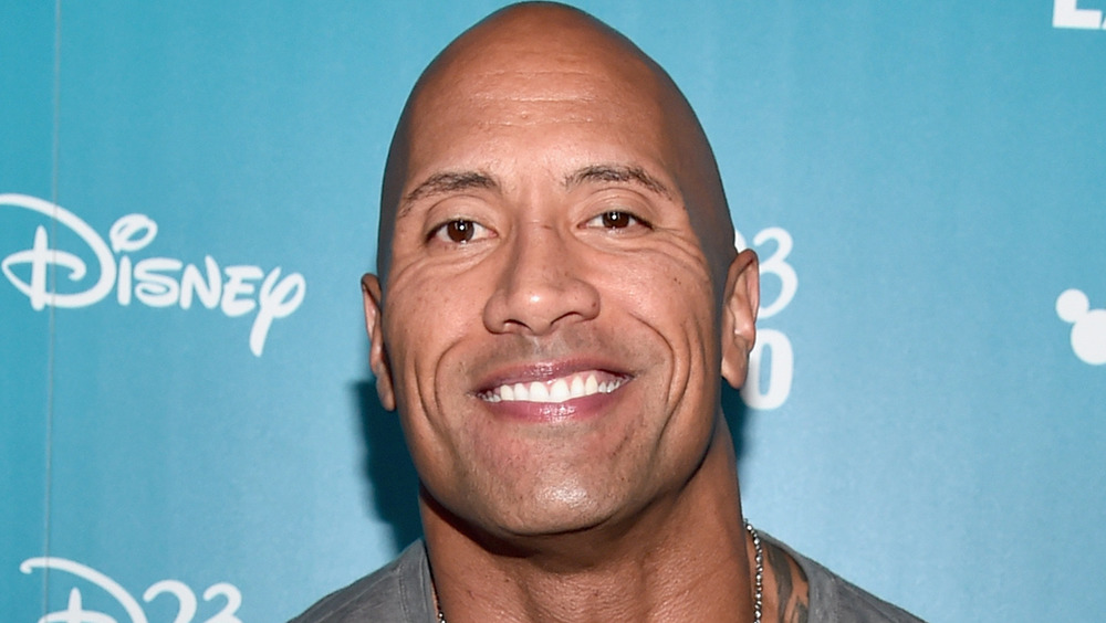 Dwayne Johnson smiling