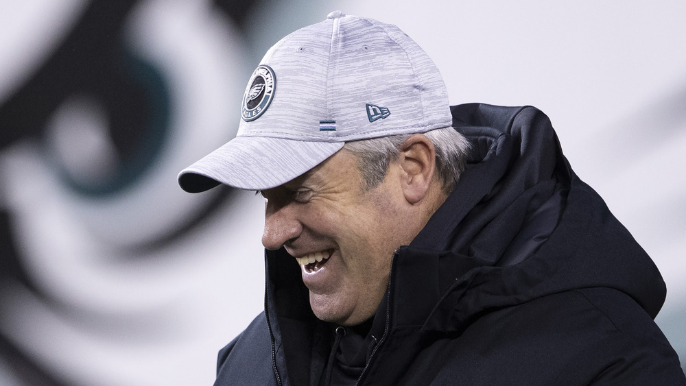 Doug Pederson at football game