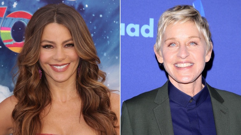 Sofia Vergara and Ellen DeGeneres side by side